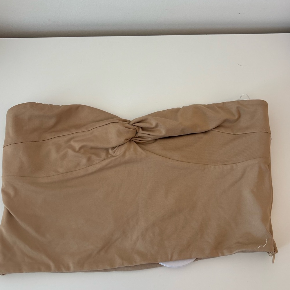 PRINCESS POLLY TUBE TOP BROWN TWIST